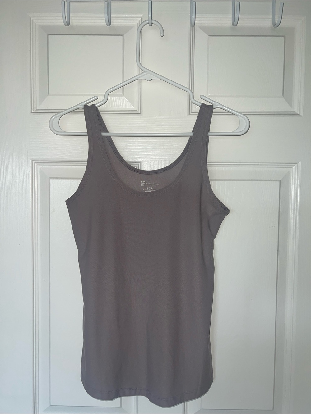 No Boundaries Scoop Neck Tank Top - Taupe